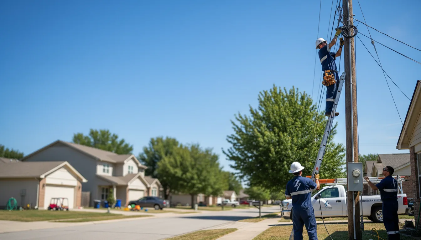 Residential electrician providing installation services in Rome, GA